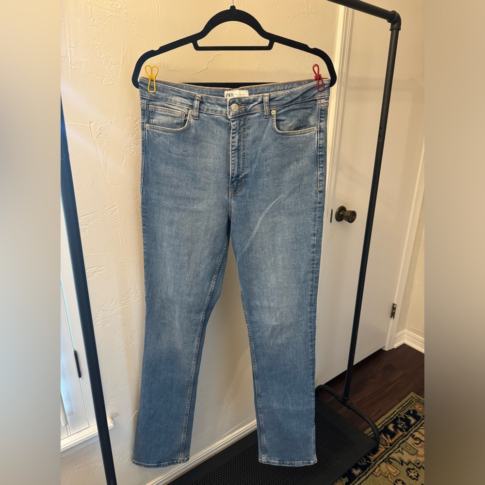 Zara Classic Blue Bootcut Denim Jeans